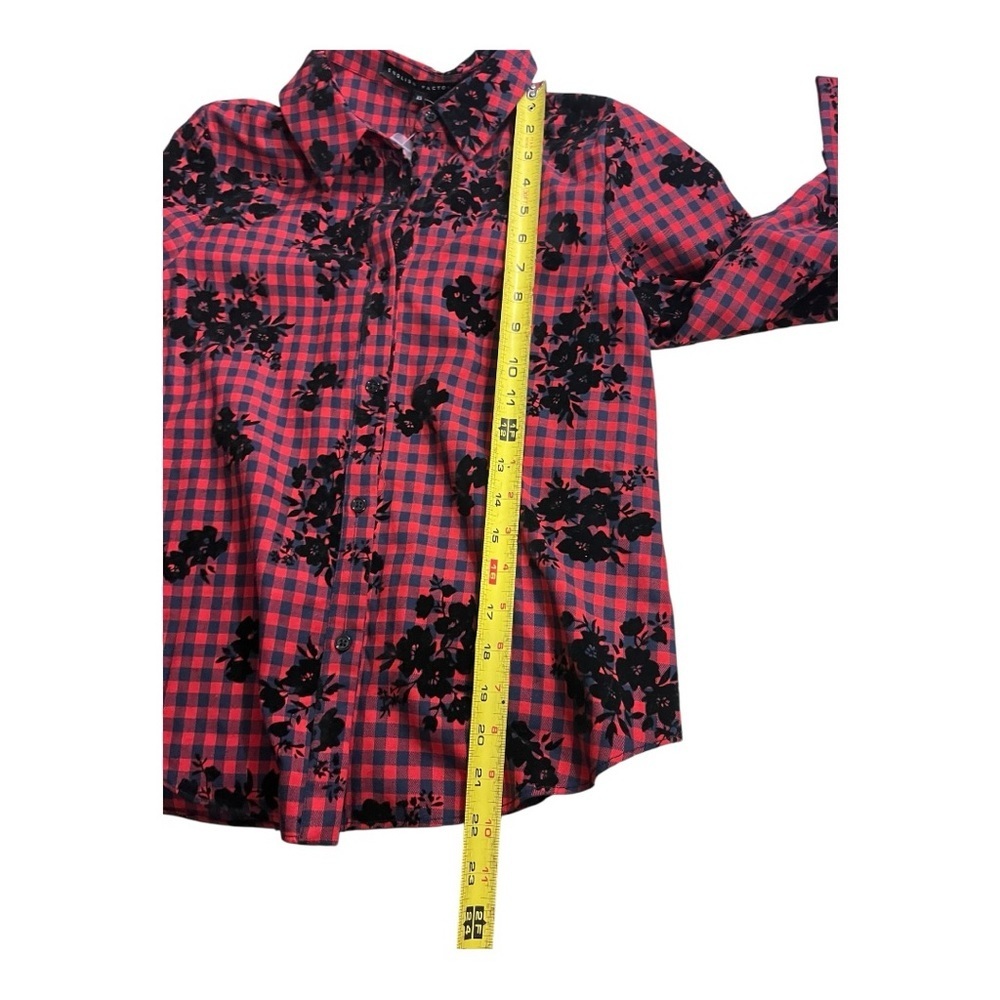 English Factory Gingham and Floral Blouse - Picture 6 of 7